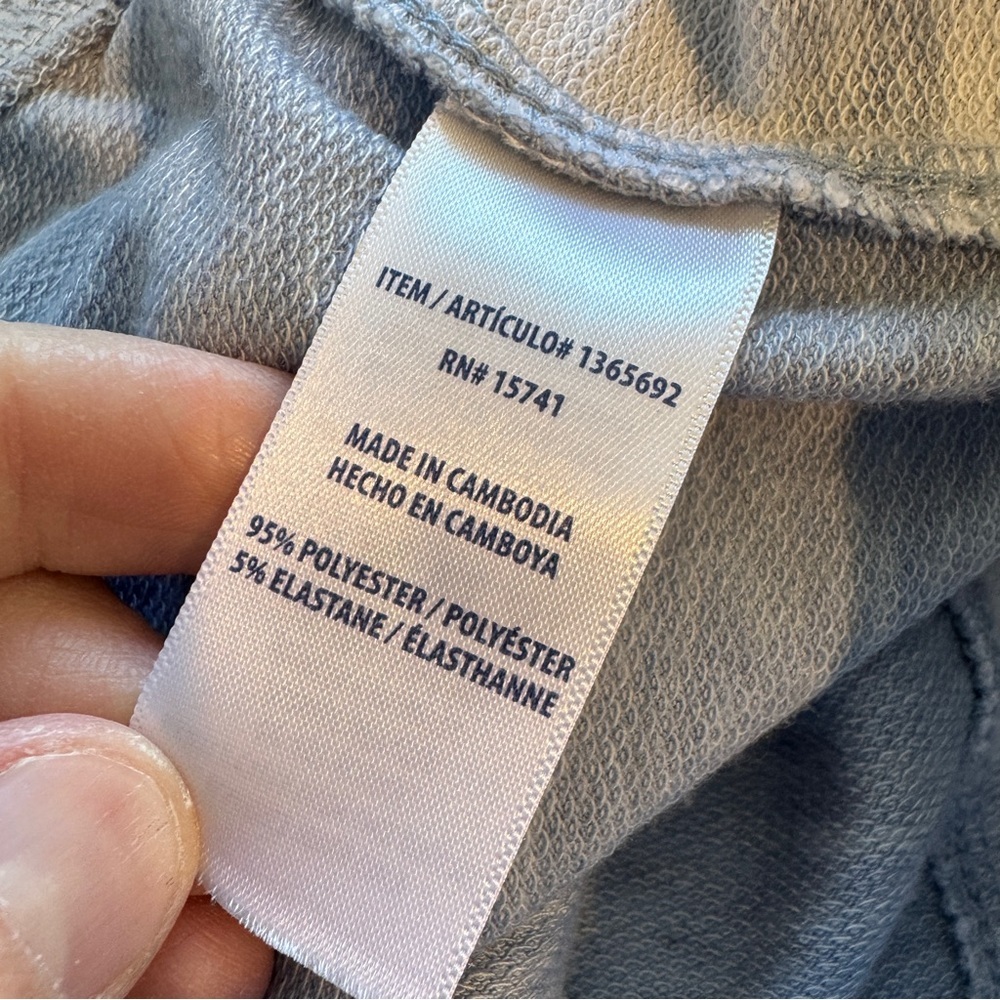 Splendid Athleisure Joggers Blue Gray Camo Stripe Drawstring Sweatpants L - Picture 8 of 9